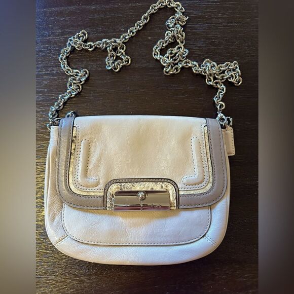 Coach Kristin Leather Flap Crossbody 45134 - Picture 1 of 14